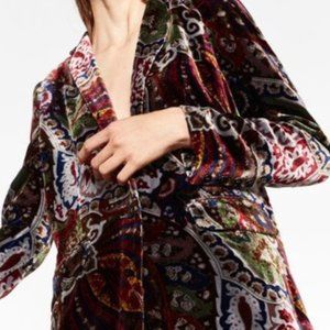 Velvet Paisley Blazer